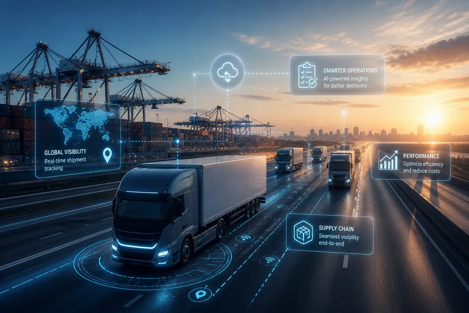 AI freight operations visibility across trucks and ports